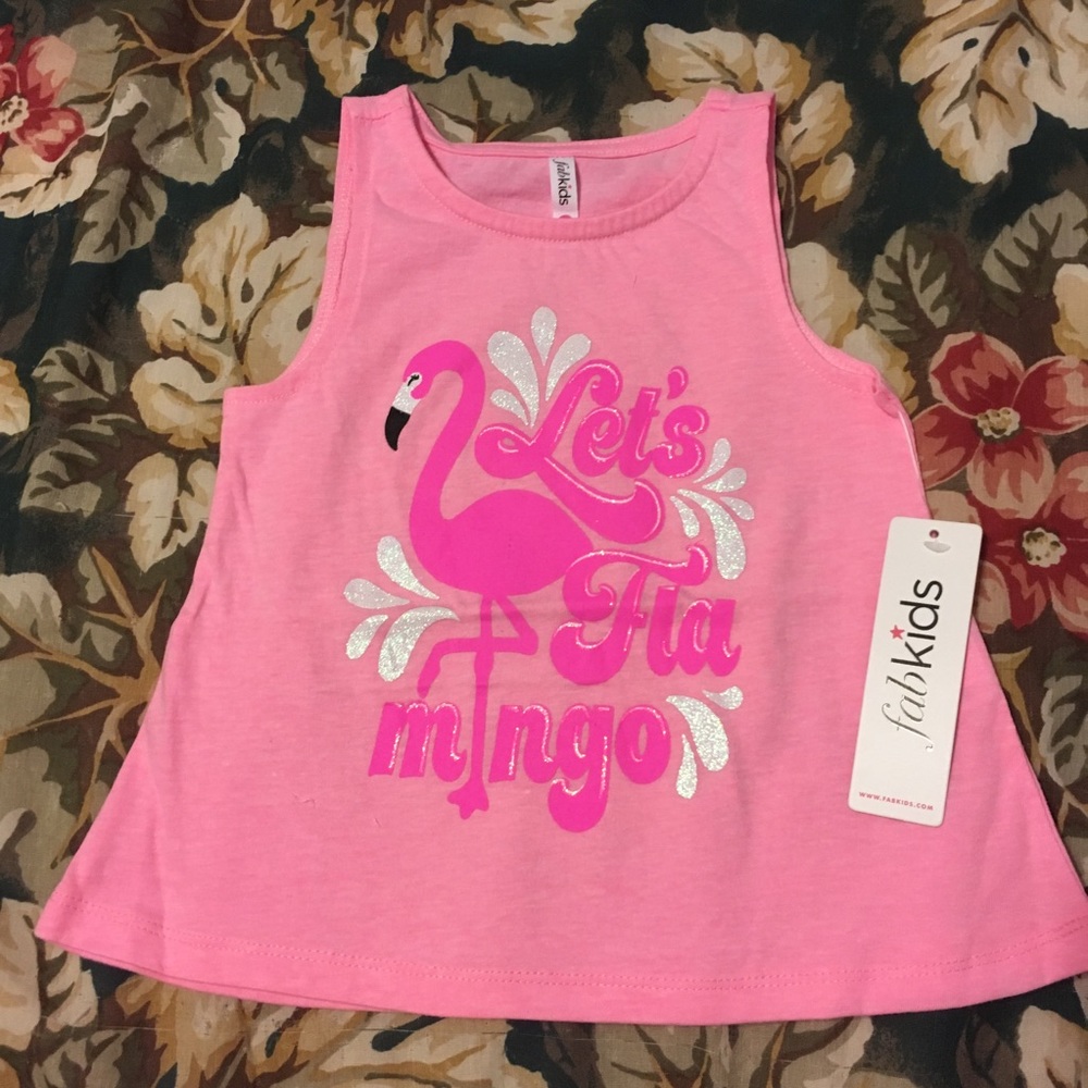 NWT Fabkids flamingo outfit